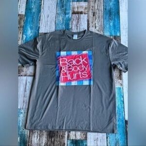 🚨3/$8🚨 Mens XXL funny T-Shirt gift back and body hurts